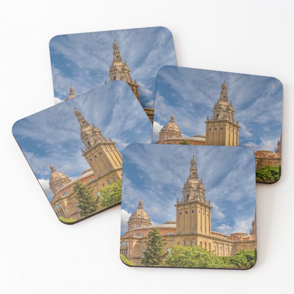 Item preview, art, barcelona, blue, gothic, landmark, museum, national, old, sky, spain, tower, towers designed and sold by dbvirago.