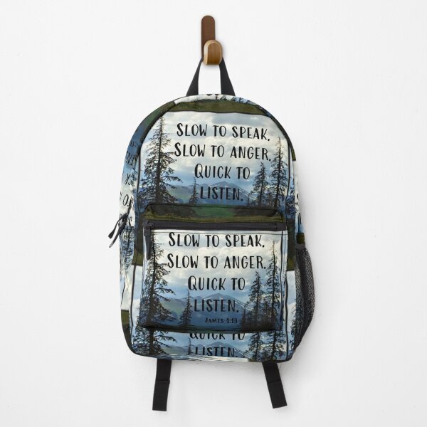 James 1:19 Backpack
