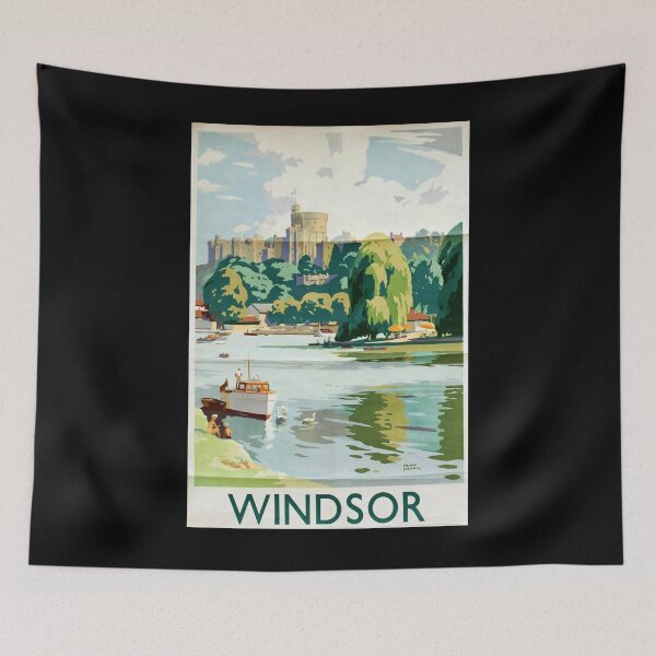 Item preview, Railway Poster Windsor designed and sold by stickart-marek.