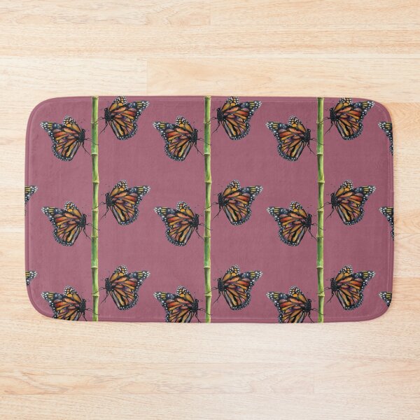 Item preview, Butterflies on Bamboo (Dusky Pink) designed and sold by EmmalemmaLL.