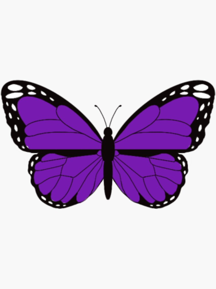"dark purple butterfly " Sticker for Sale by Redbubble