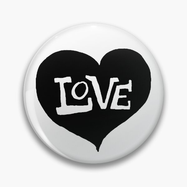 Item preview, Black and White Love Heart designed and sold by Textography1.