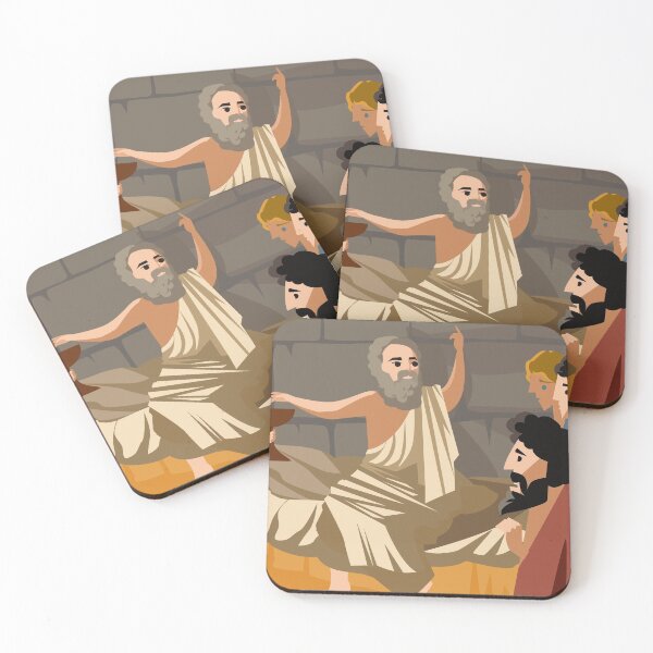 Item preview, ancient greek philosopher talking to students designed and sold by matintheworld ( delcarmat ).