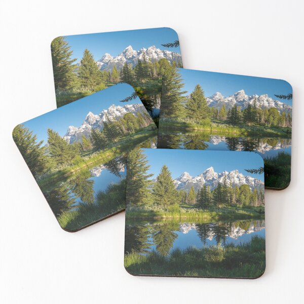 Item preview, Schwabacher's Landing in the early morning in Grand Teton National Park, with mountain reflections on the water creek designed and sold by mkopka.
