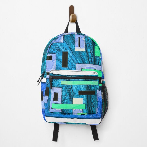 Item preview, Rectangles Blue and Green Abstract Design designed and sold by 1Lbrody1.