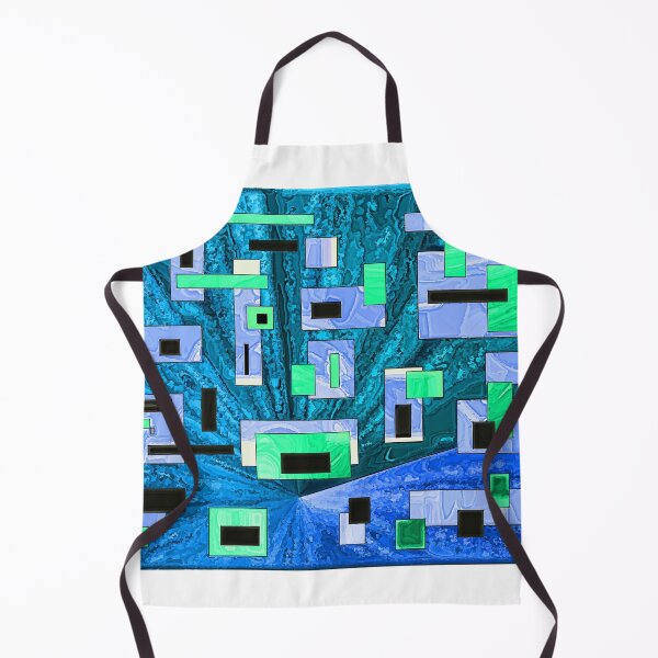 Item preview, Rectangles Blue and Green Abstract Design designed and sold by 1Lbrody1.