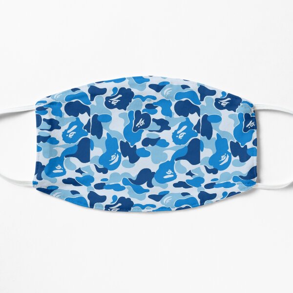 Download Blue Bape Camo Face Masks Redbubble PSD Mockup Templates