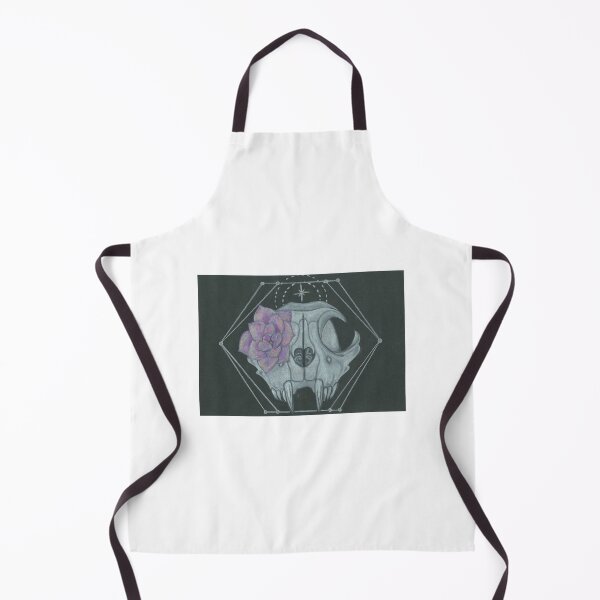 Item preview, Cat skull with flower designed and sold by michellnmorgan.