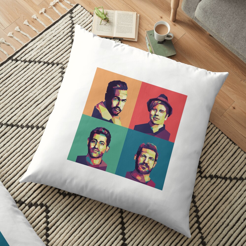 Fall Out Boy on WPAP Floor Pillow