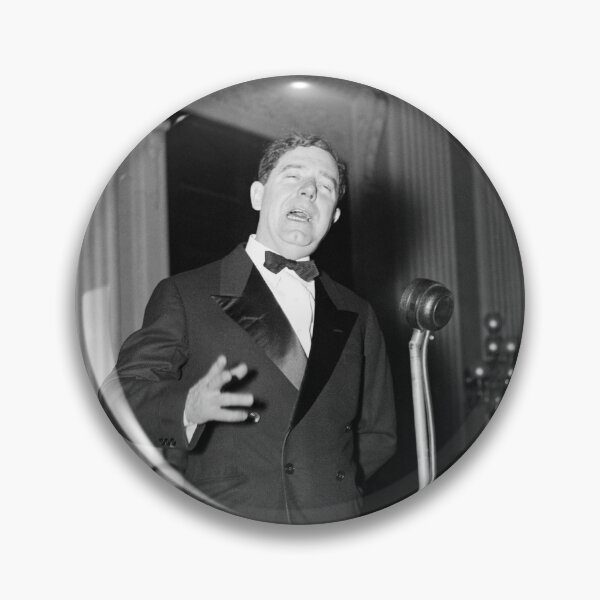 Item preview, Huey Long Speaking Into Microphone - 1935 designed and sold by warishellstore.
