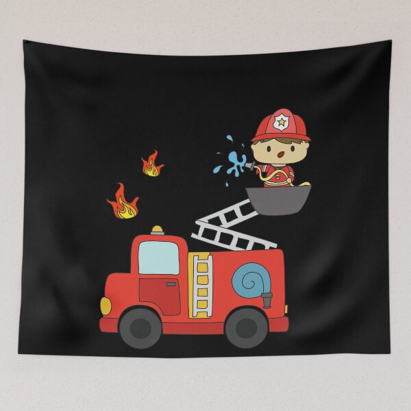 Item preview, Firefighter In Action Against The Fire designed and sold by AxzoGerman.
