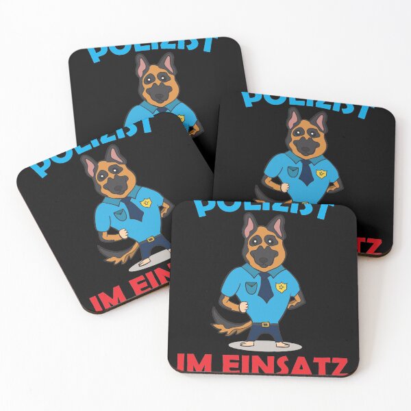 Item preview, Police Dog In Action Against Evil designed and sold by AxzoGerman.