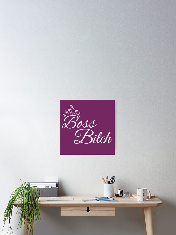 Boss bitch with a crown  Sticker for Sale by pneuf