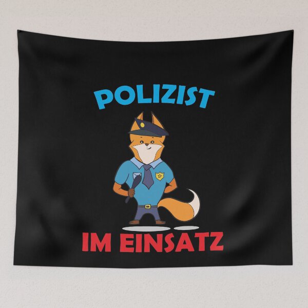 Item preview, Police Fox In Action Against Evil designed and sold by AxzoGerman.
