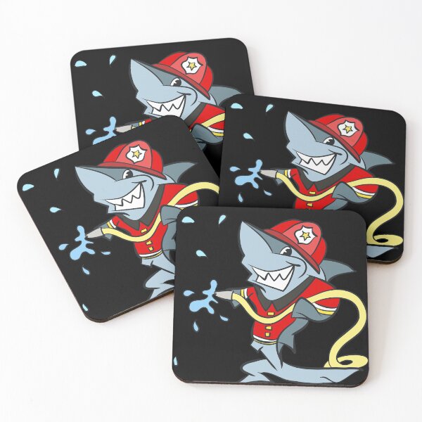 Item preview, Firefighters Shark In Action Against The Fire designed and sold by AxzoGerman.