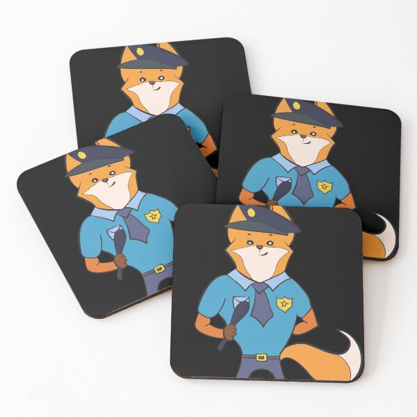 Item preview, Police Fox In Action Against Evil designed and sold by AxzoGerman.