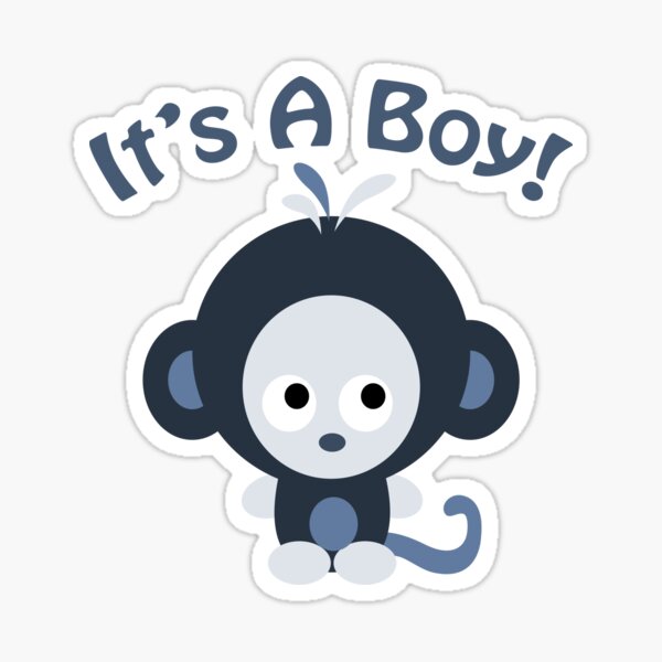 Baby Monkey Cartoon Stickers for Sale | Redbubble