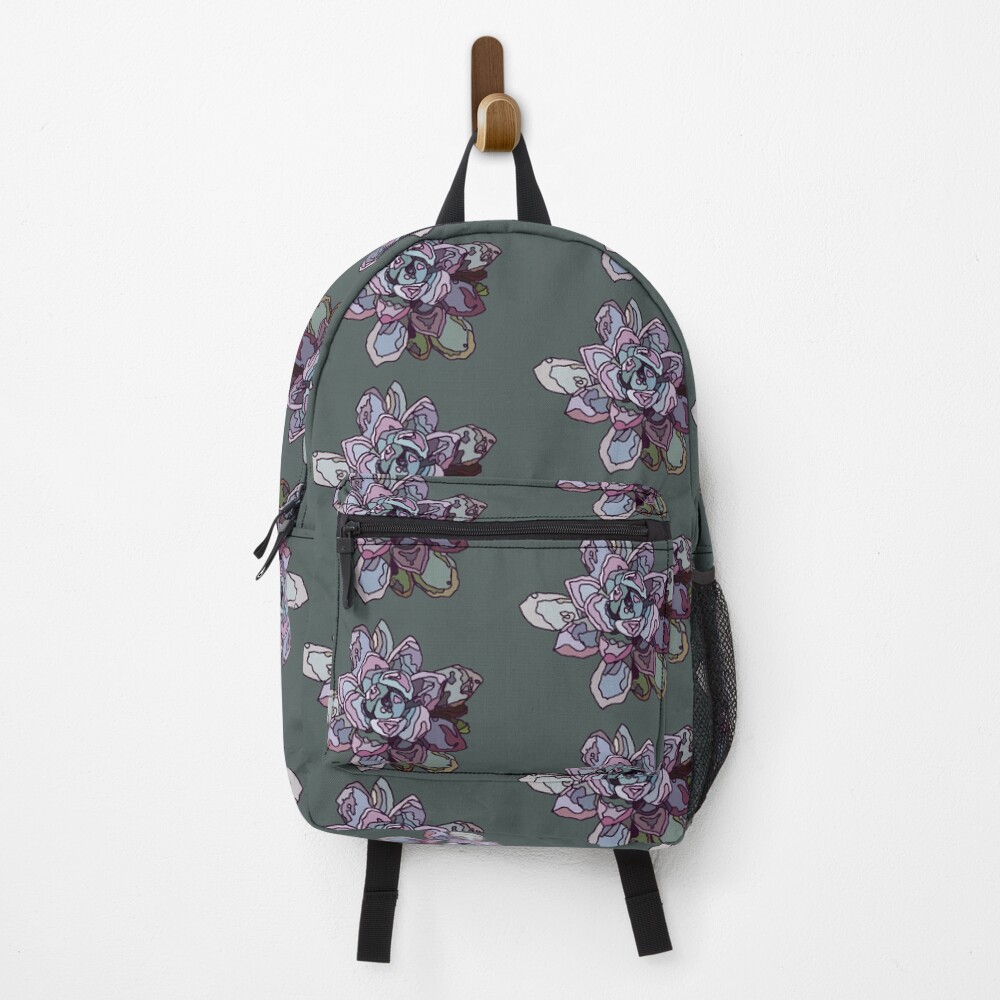 Stained Glass Succulent Rosette Backpack