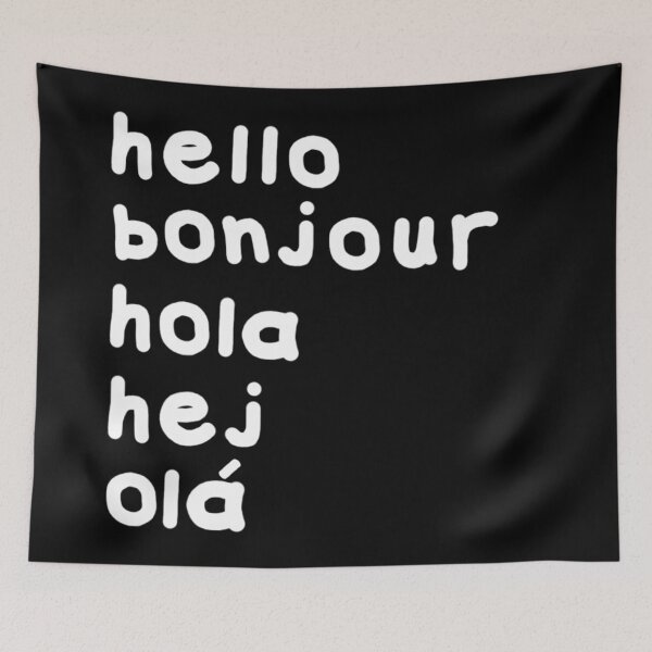 Item preview, Hello in 5 Languages T-SHIRT designed and sold by UNNETart.