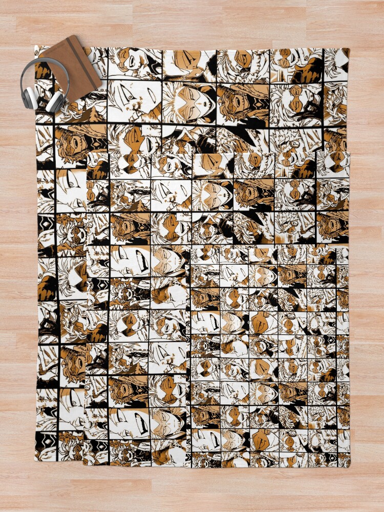 Alternate view of Hawks - manga color version Throw Blanket