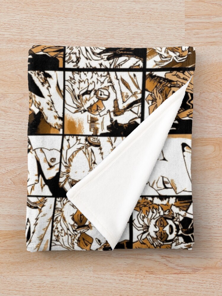 Alternate view of Hawks - manga color version Throw Blanket
