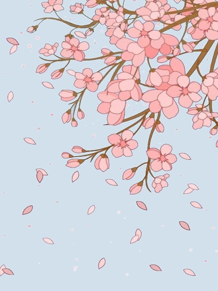 Flor de cerezo japonés estampado rosa de MissMiaGrl