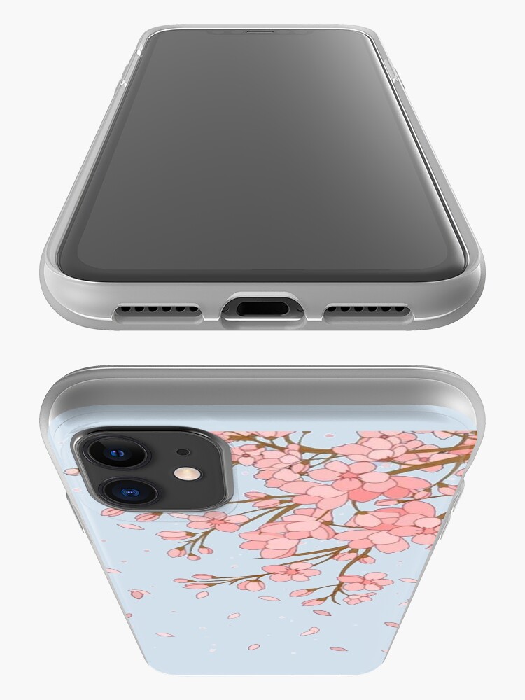 Vista alternativa de Funda y vinilo para iPhone Flor de cerezo japonés estampado rosa