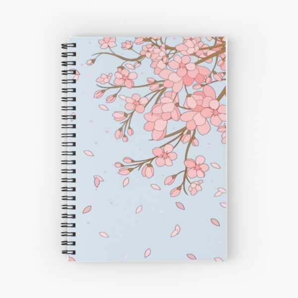 CUADERNO DE DIBUJO ESPIRALADO DISEÑO FLOR SAKURA - Ilahui Perú