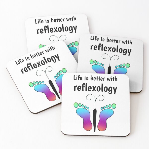 Item preview, Life is better with reflexology butterfly designed and sold by Onpointholistic.