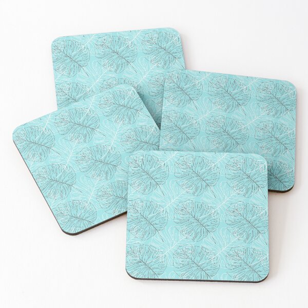 Item preview, Blue Tropical Leaf Pattern designed and sold by sarahvonurban.