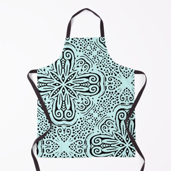 Item preview, pale blue with black pattern designed and sold by designbywhacky.