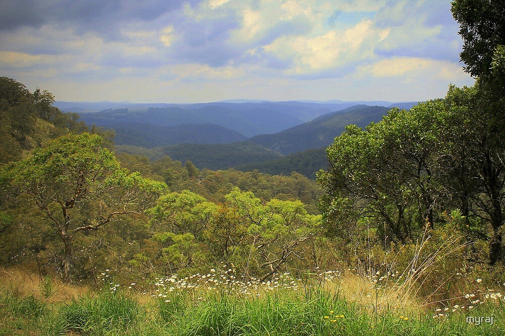 "The Great Dividing Range" by myraj Redbubble