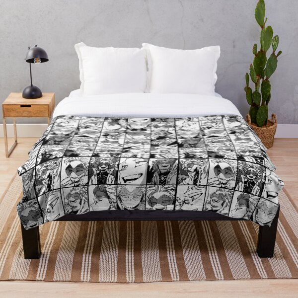 Hawks- manga black and white version Throw Blanket