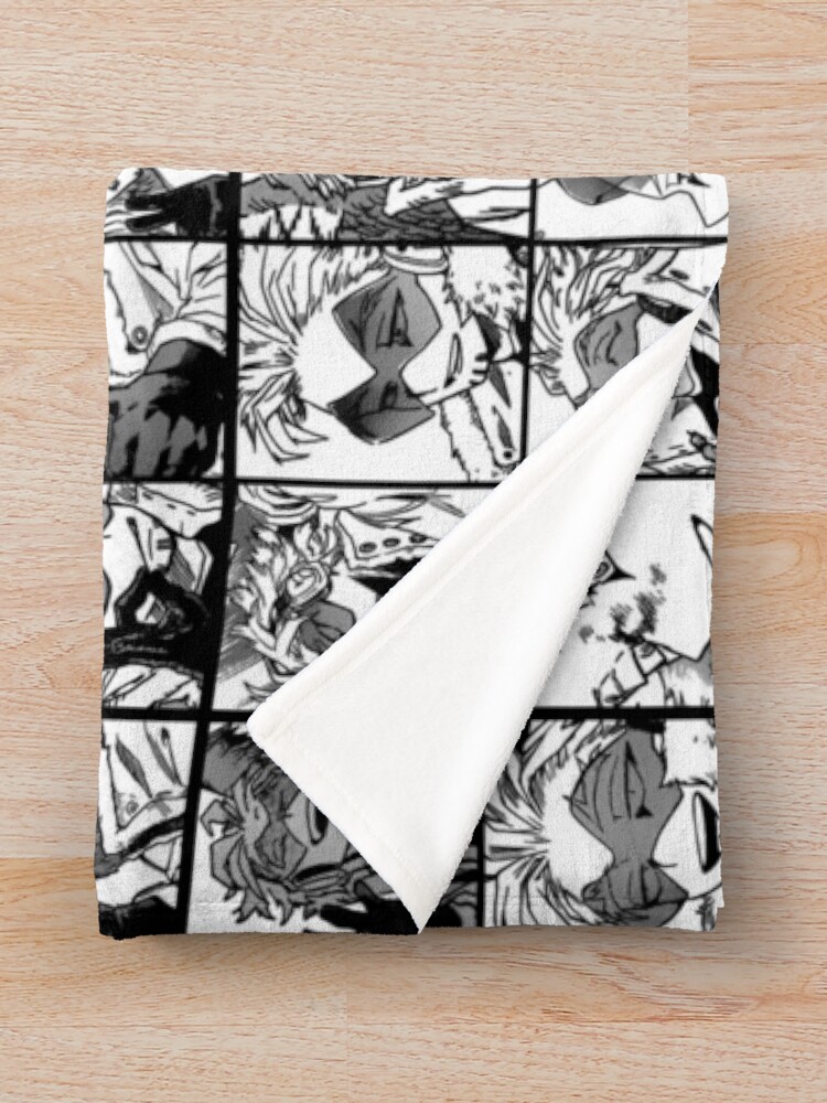 "Hawks manga black and white version" Throw Blanket by Angellinx3