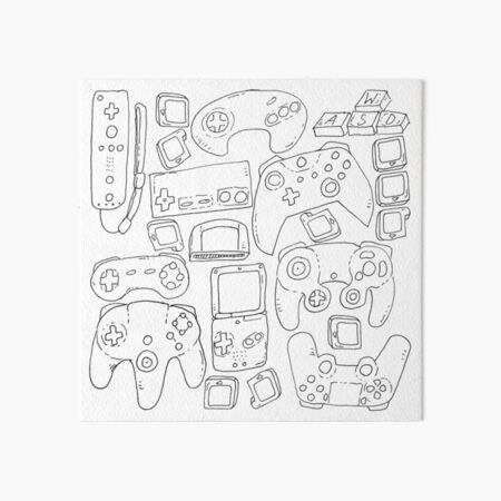 Item preview, White Video Game Toys - Pattern designed and sold by Stroke of JaSmine.