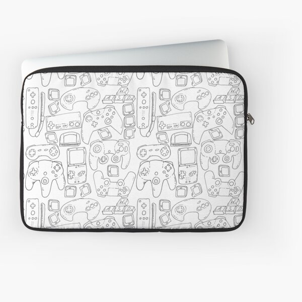 White Video Game Toys Laptop Sleeve