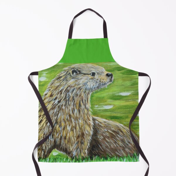 Item preview, Otter on a River Bank Painting designed and sold by Art by Kirsten Sneath.