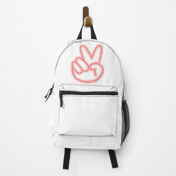 Item preview, neon peach peace sign designed and sold by savannahnoel.