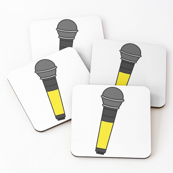 Item preview, yellow microphone designed and sold by cool stickerz.