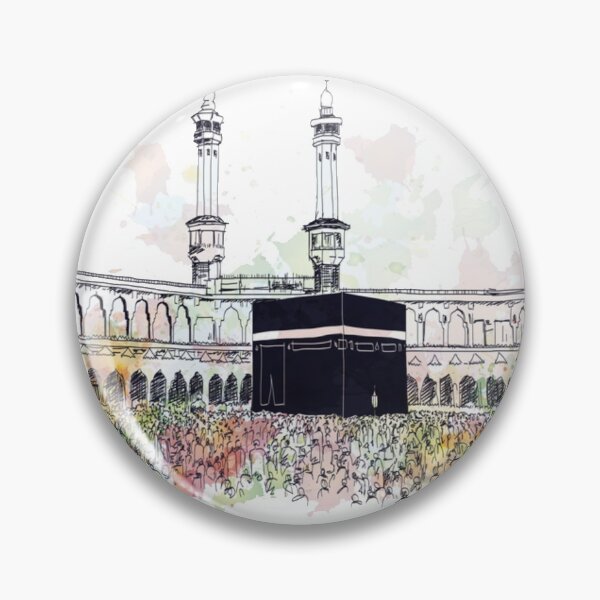 Item preview, Makkah in watercolor designed and sold by RAVAStore.