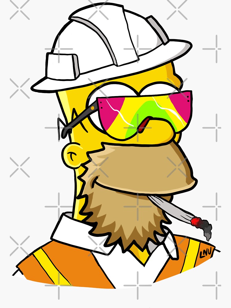Thumbnail 3 of 3, Sticker, LNU man designed and sold by Localnonunion.