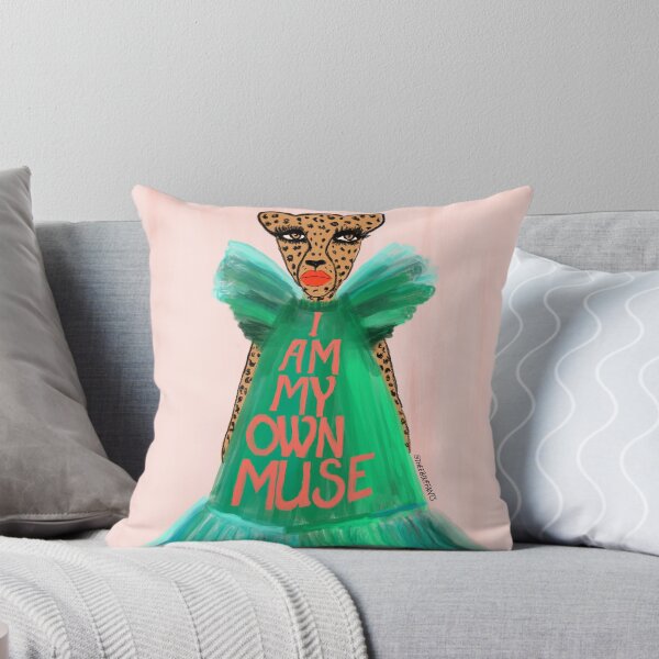 I Am My Own Muse Throw Pillow