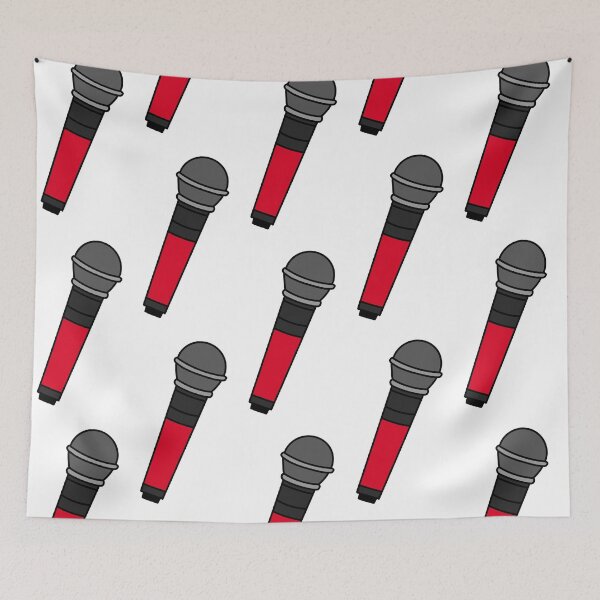 Item preview, red microphone designed and sold by cool stickerz.