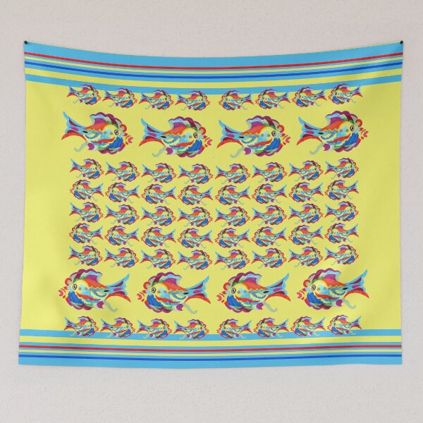 Item preview, Watercolor Fish Yellow designed and sold by Sharon Schwalbe.