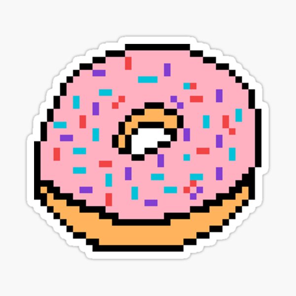 donut pixel art gifts merchandise redbubble donut pixel art gifts merchandise redbubble