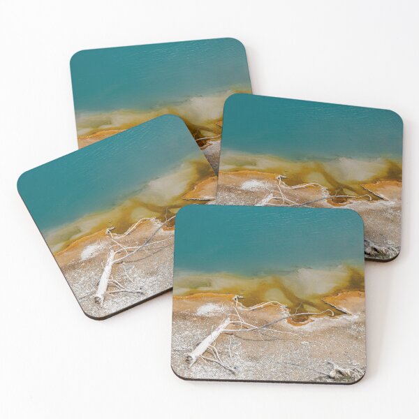 Item preview, Abstract view of close up Black Diamond Pool spring, located in the Biscuit Basin, a geothermal feature area of Yellowstone National Park designed and sold by mkopka.