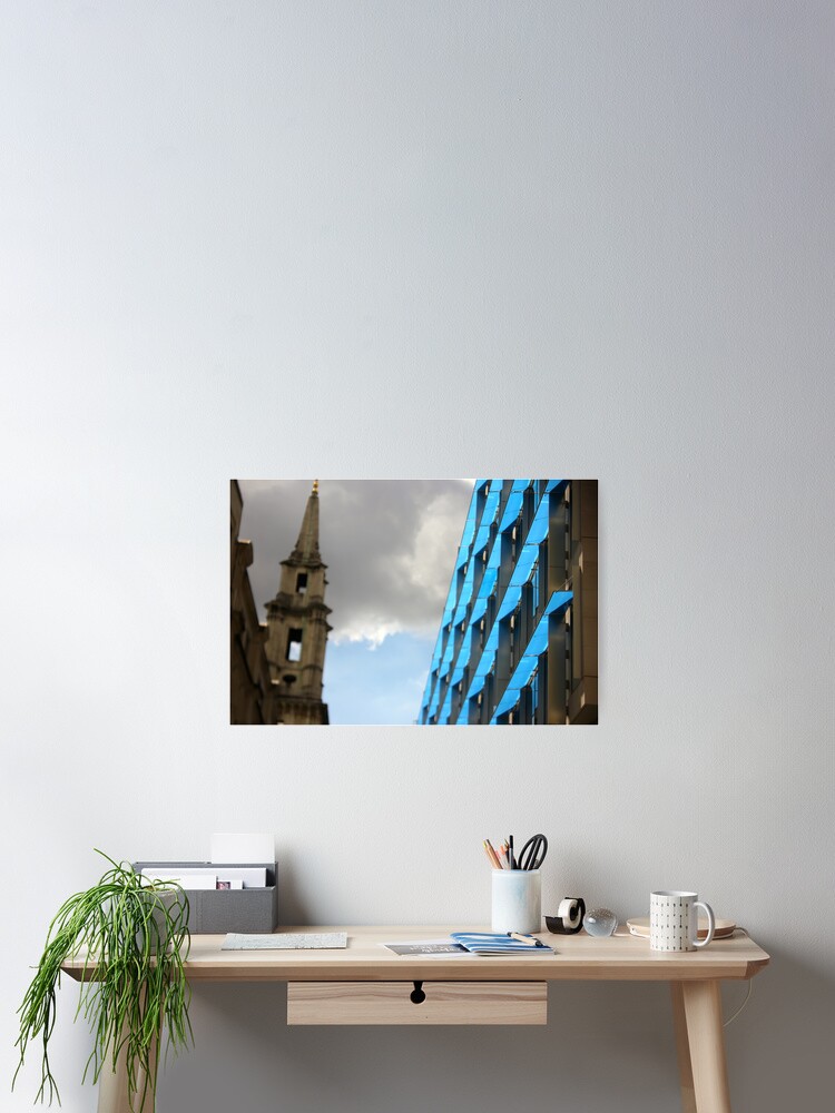 Thumbnail 2 of 3, Poster, Blue designed and sold by GrAPE.