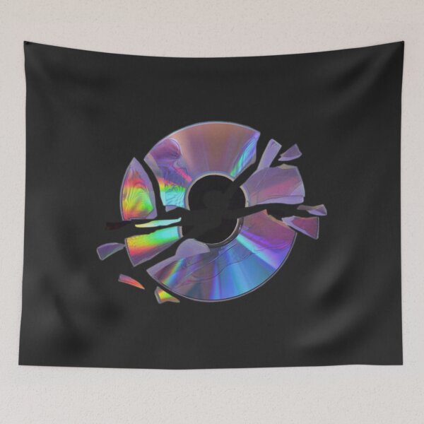 Item preview, Aesthetic Broken Music CD/LP Sticker designed and sold by xermerch.