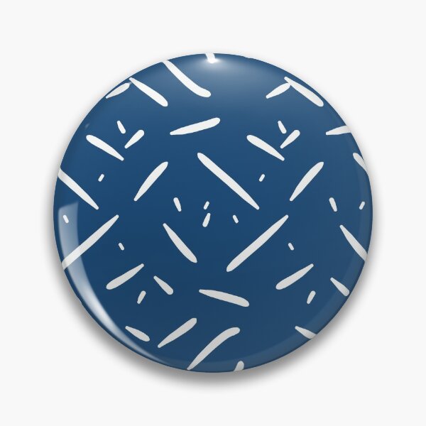 Item preview, Simple White Geometric Pattern on Classic Blue designed and sold by NancyMerkle.