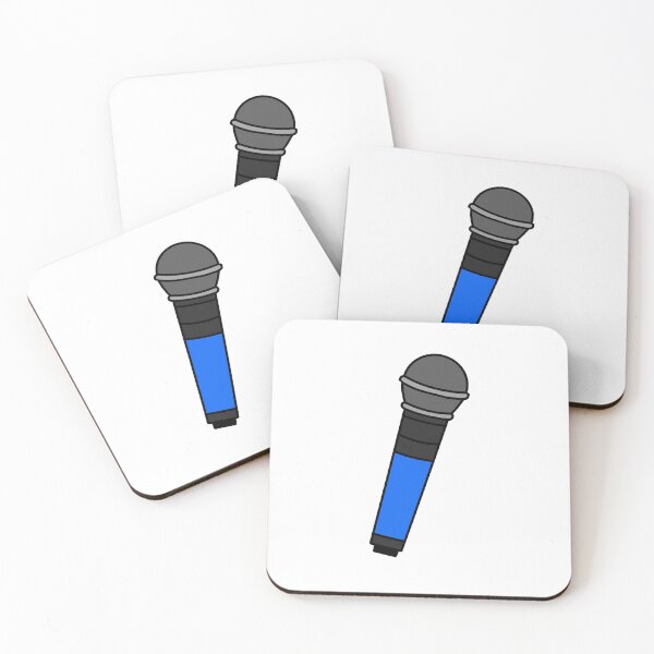 Item preview, blue microphone designed and sold by cool stickerz.